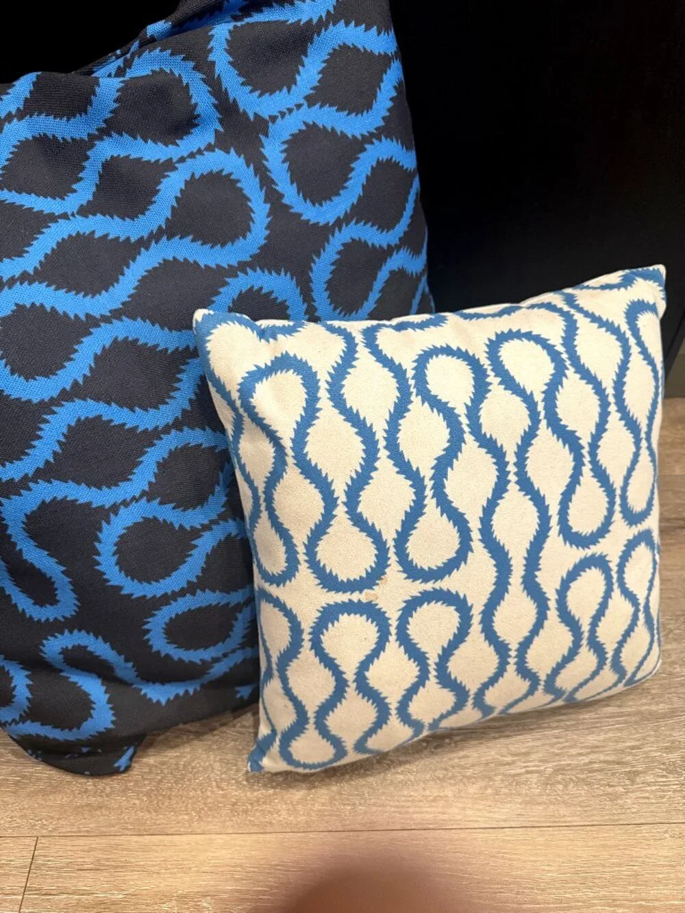Westwood Style Pattern Squiggle cushions